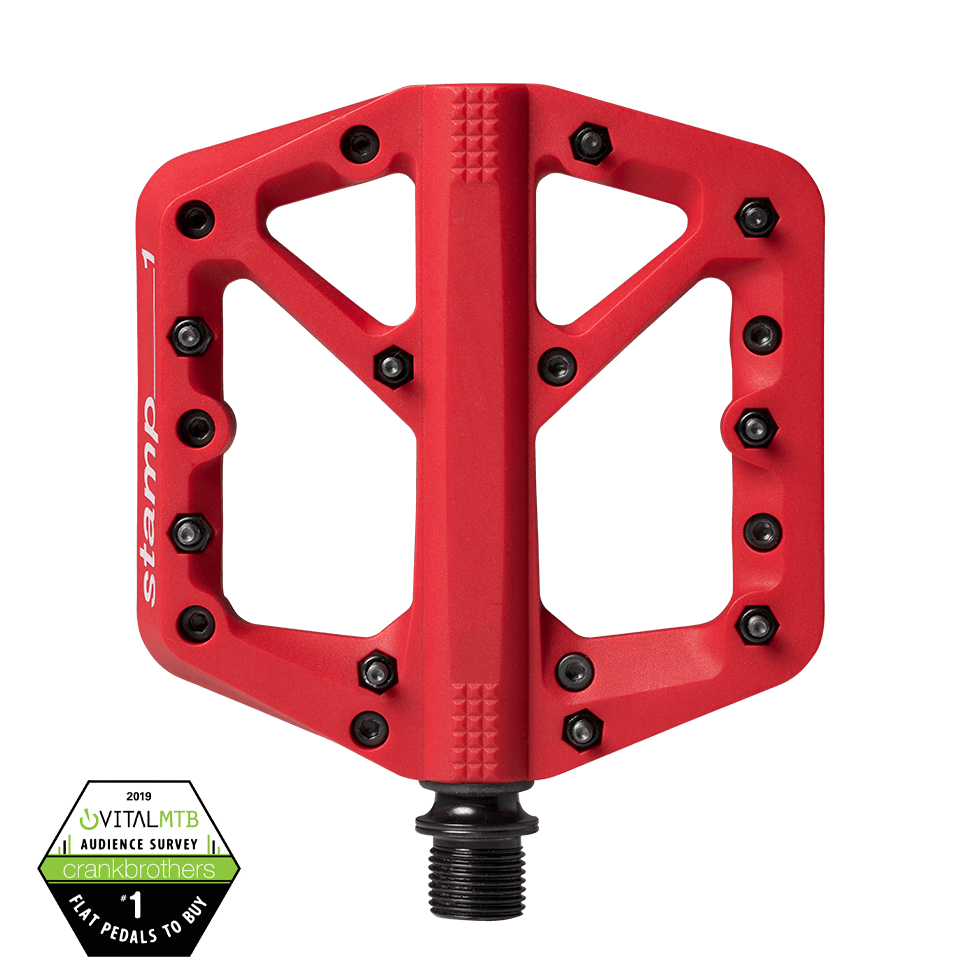 Crankbrothers Pedal Stamp 1 Small Red