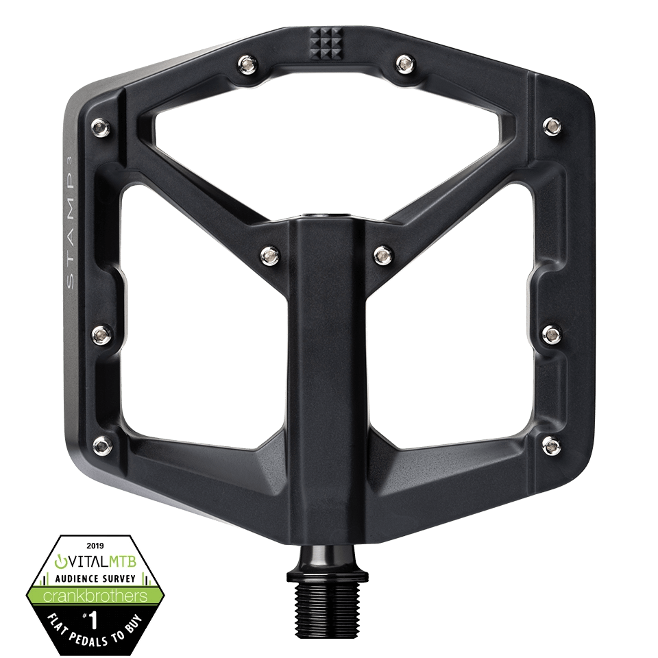 Crankbrothers Pedal Stamp 3 Large Black Magnesium