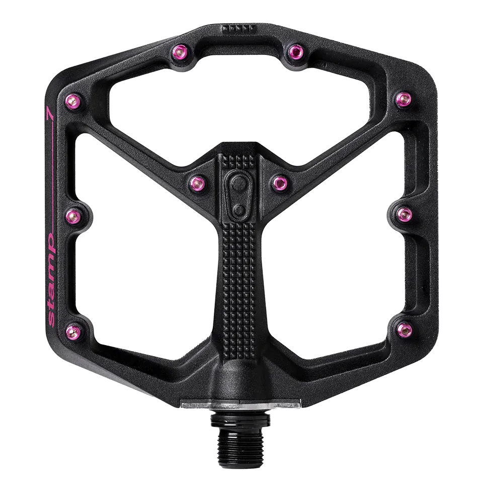 Crankbrothers Pedal Stamp 7 Large Seagrave Edition - Black/Pink
