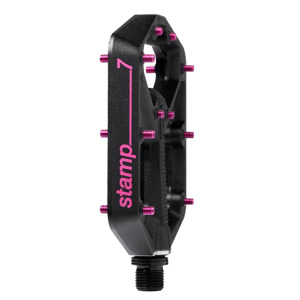 Crankbrothers Pedal Stamp 7 Small Seagrave Edition - Black/Pink