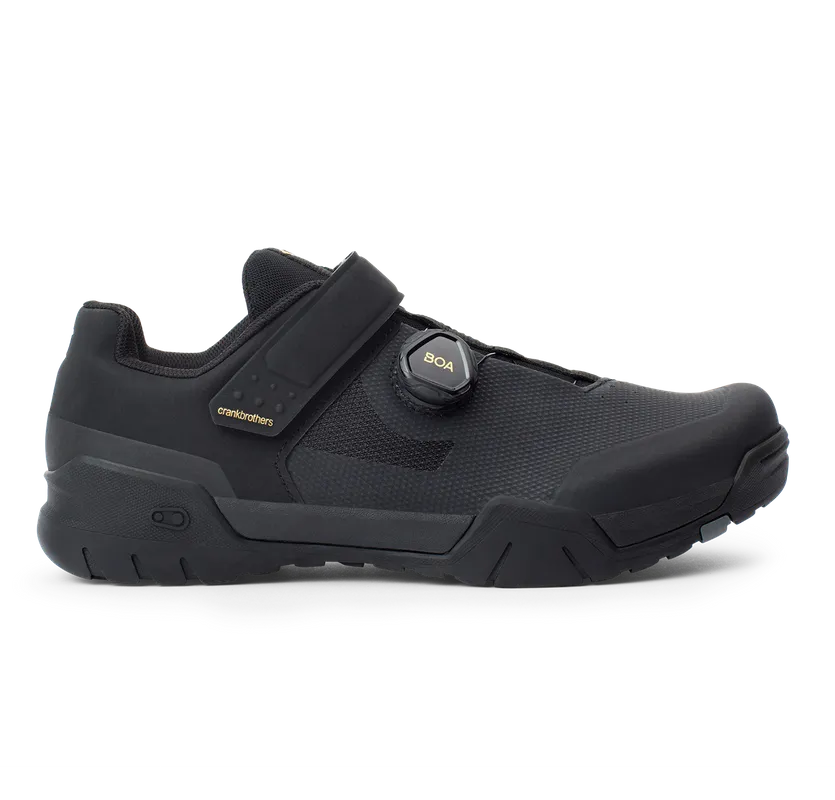 Crankbrothers Shoes Mallet E Boa Black / Gold - Black outsole