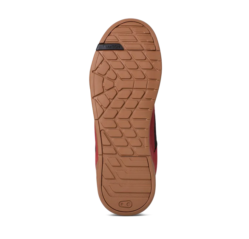 Crankbrothers Shoes Stamp Lace Pump For Peace Red / Black - Gum outsole
