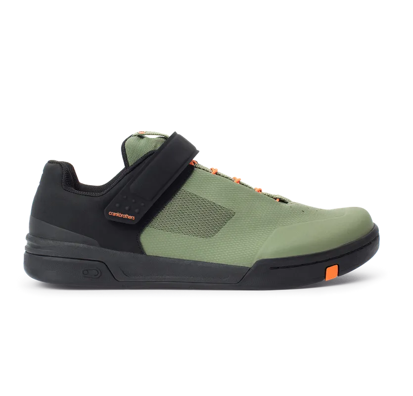 Crankbrothers Shoes Stamp Speedlace Green / Orange - Black outsole
