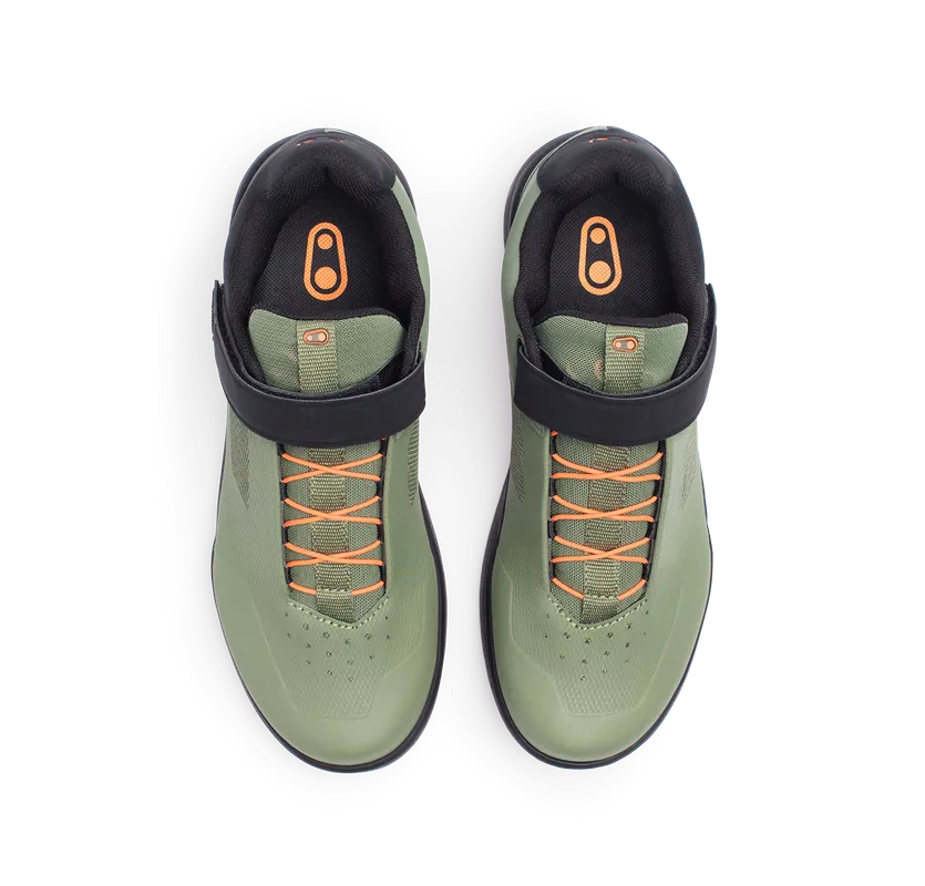 Crankbrothers Shoes Stamp Speedlace Green / Orange - Black outsole