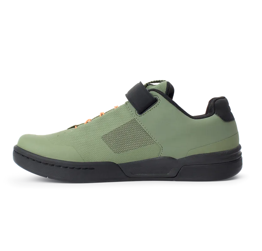 Crankbrothers Shoes Stamp Speedlace Green / Orange - Black outsole