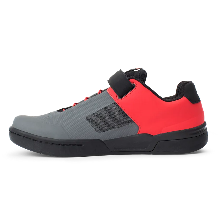 Crankbrothers Shoes Stamp Speedlace Grey / Red - Black outsole
