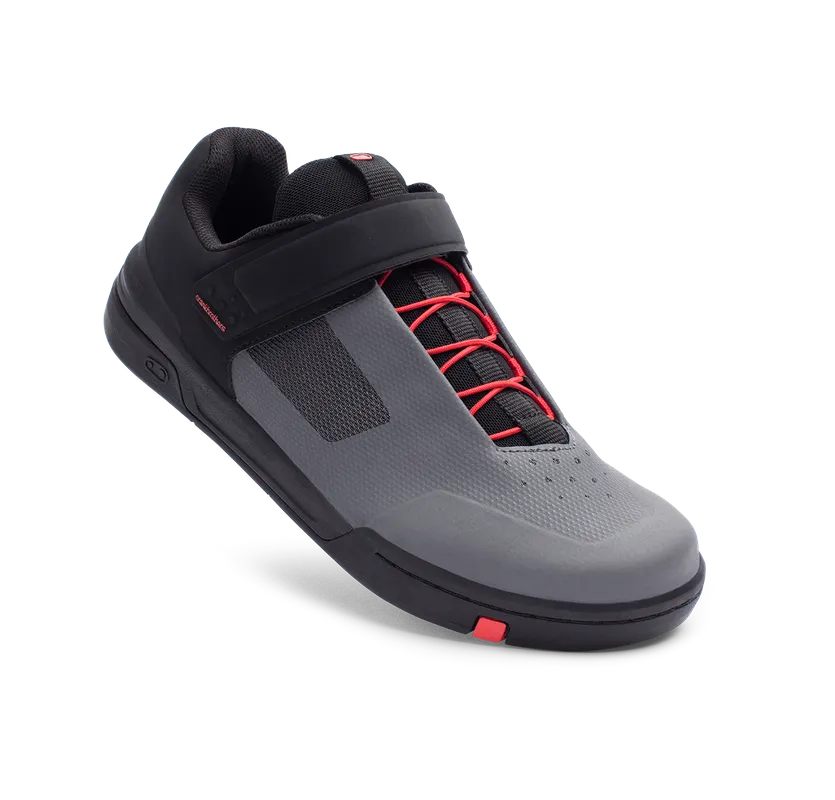 Crankbrothers Shoes Stamp Speedlace Grey / Red - Black outsole