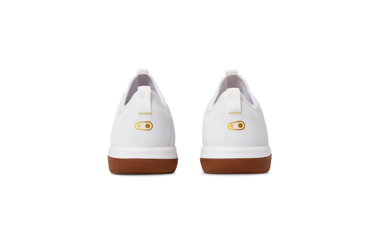 Crankbrothers Shoes Stamp Street White / Gold - Gum outsole Fabio Wibmer