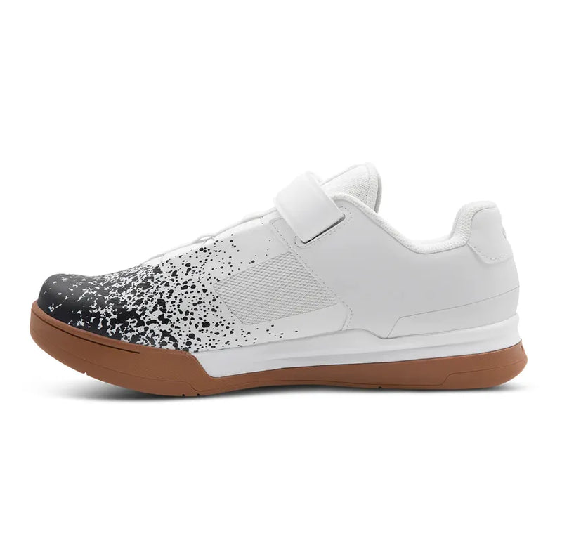 Crankbrothers Shoes Mallet Boa White / Black Splatter - Gum outsole