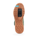 Crankbrothers Shoes Mallet E Speedlace Green / Blue - Gum outsole