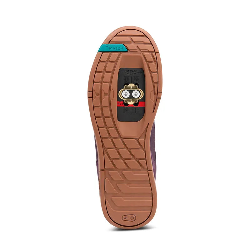 Crankbrothers Shoes Mallet Lace Purple / Teal Blue - Gum outsole