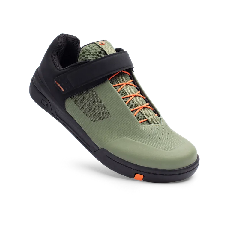 Crankbrothers Shoes Stamp Speedlace Green / Orange - Black outsole