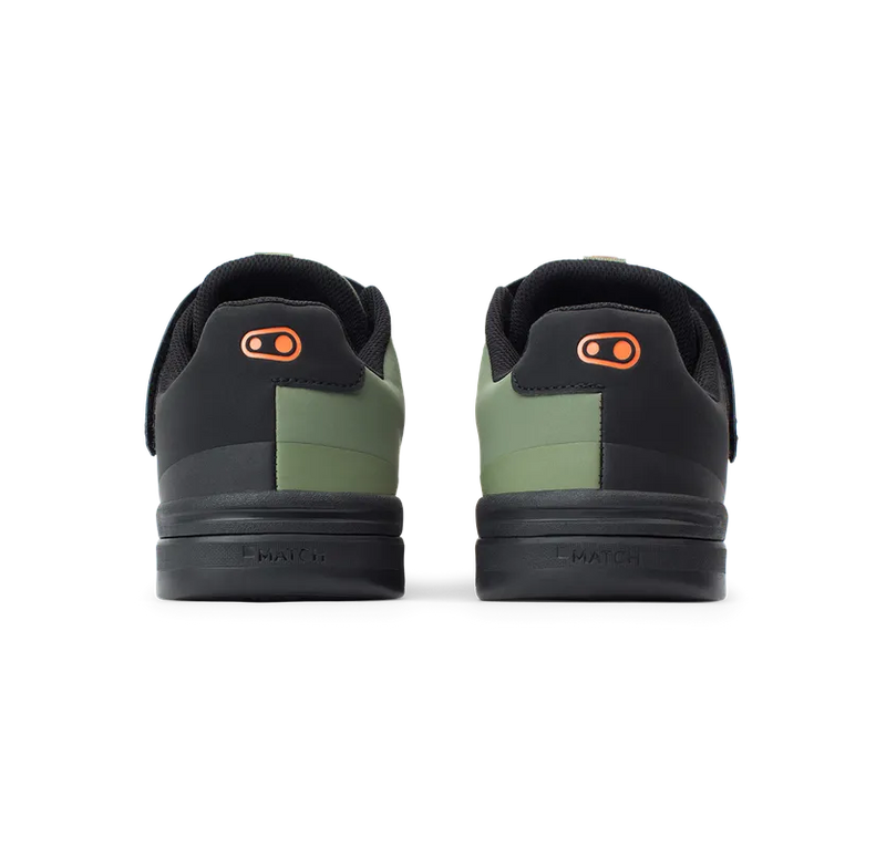 Crankbrothers Shoes Stamp Speedlace Green / Orange - Black outsole