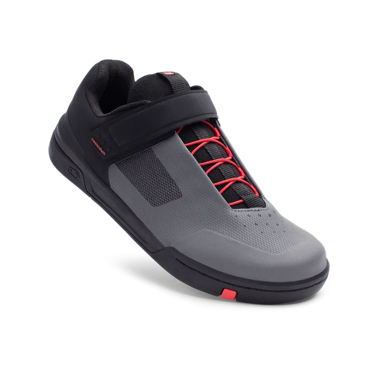 Crankbrothers Shoes Stamp Speedlace Grey / Red - Black outsole