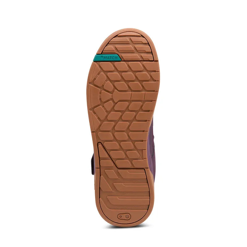 Crankbrothers Shoes Stamp Speedlace Purple / Teal Blue - Gum outsole