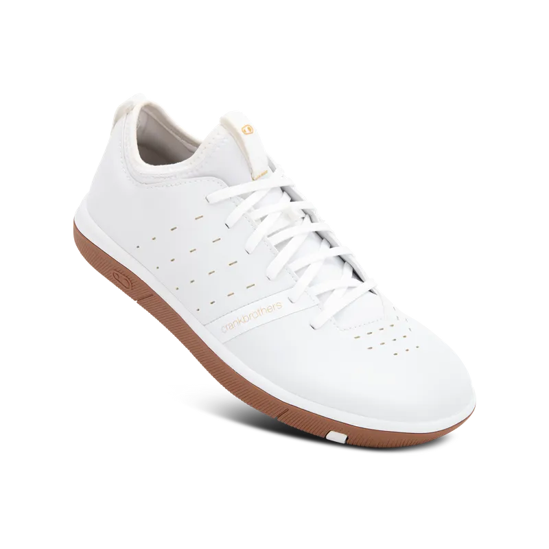 Crankbrothers Shoes Stamp Street White / Gold - Gum outsole Fabio Wibmer