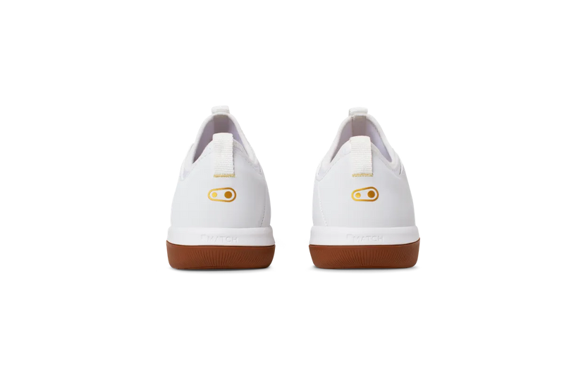 Crankbrothers Shoes Stamp Street White / Gold - Gum outsole Fabio Wibmer