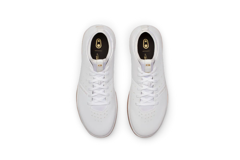 Crankbrothers Shoes Stamp Street White / Gold - Gum outsole Fabio Wibmer