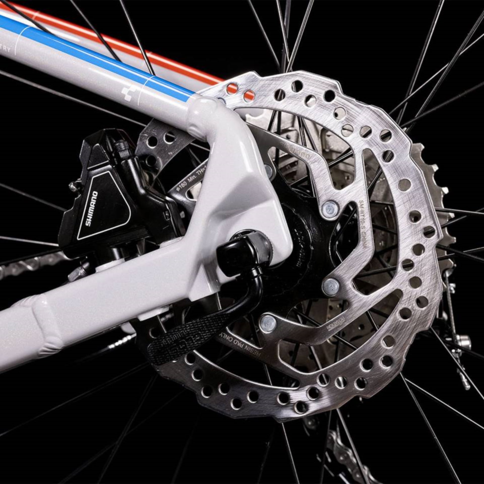 Cube Aim SL Hardtail Mountain Bike Prismagrey 'n' Blue 'n' Red