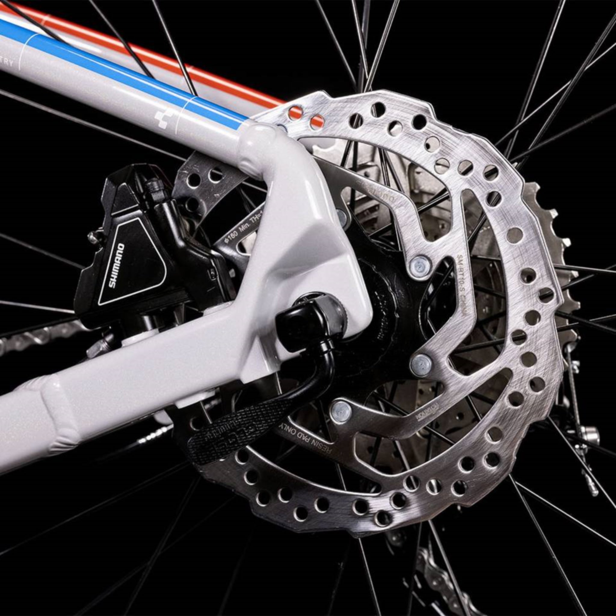 Cube Aim SL Hardtail Mountain Bike Prismagrey 'n' Blue 'n' Red