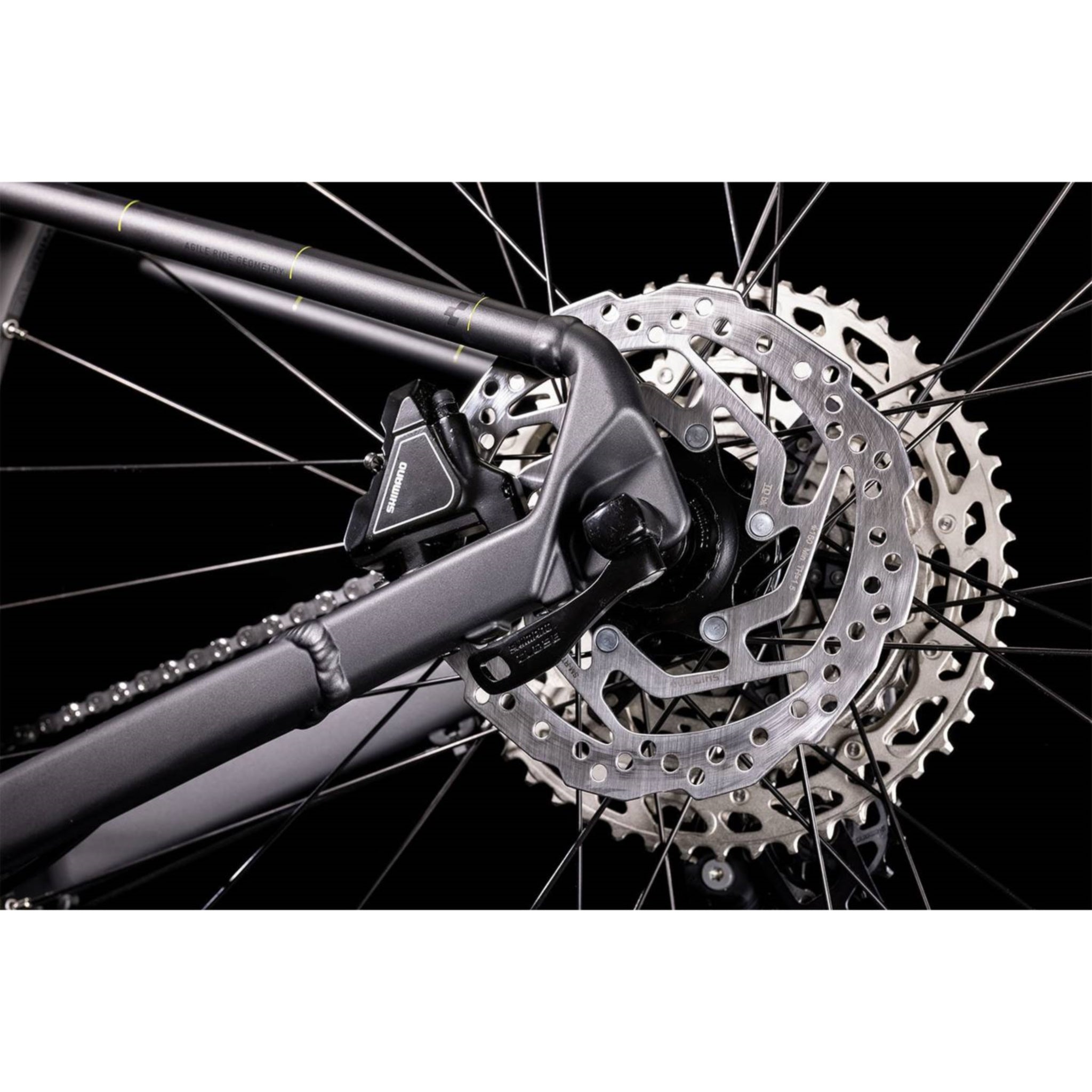 Cube Attention SL Hardtail Mountain Bike Grey 'n' Lime
