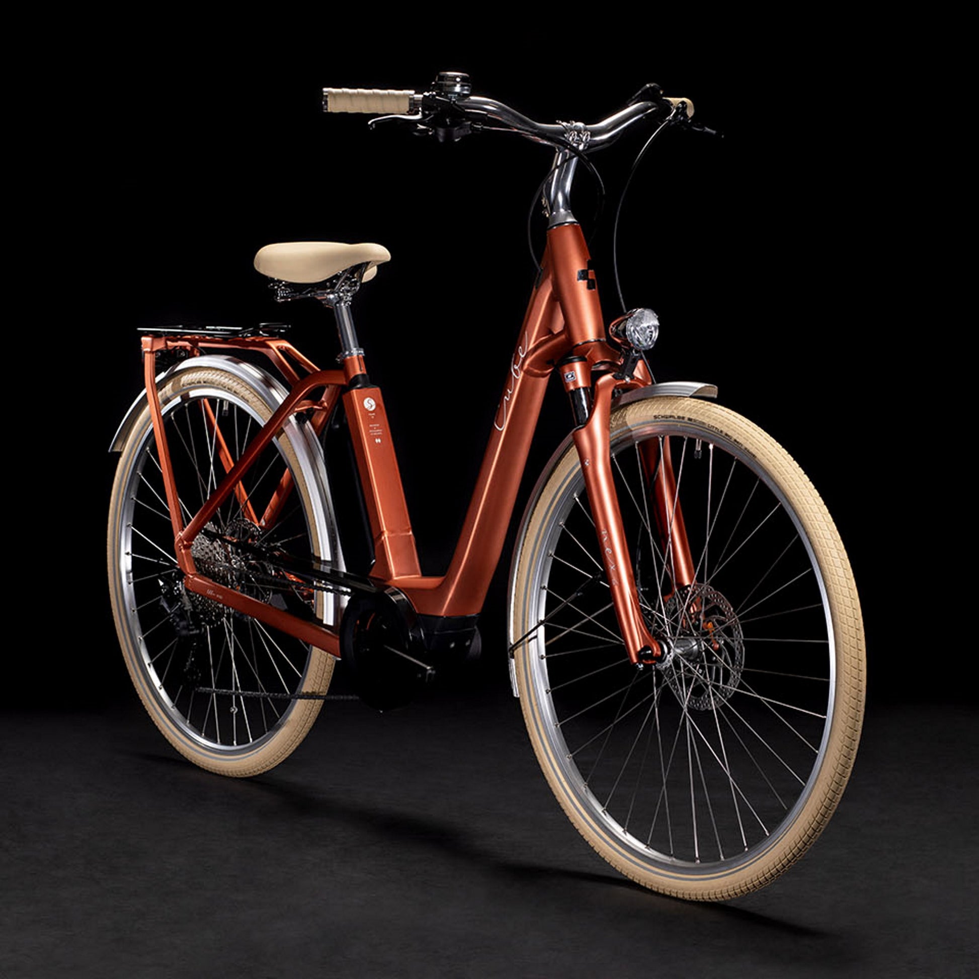 cube e bike ella hybrid Cube Ella Ride Hybrid Electric Bike 400wh Battery Rusty Orange 'n' Gre – 99bikes.co.nz