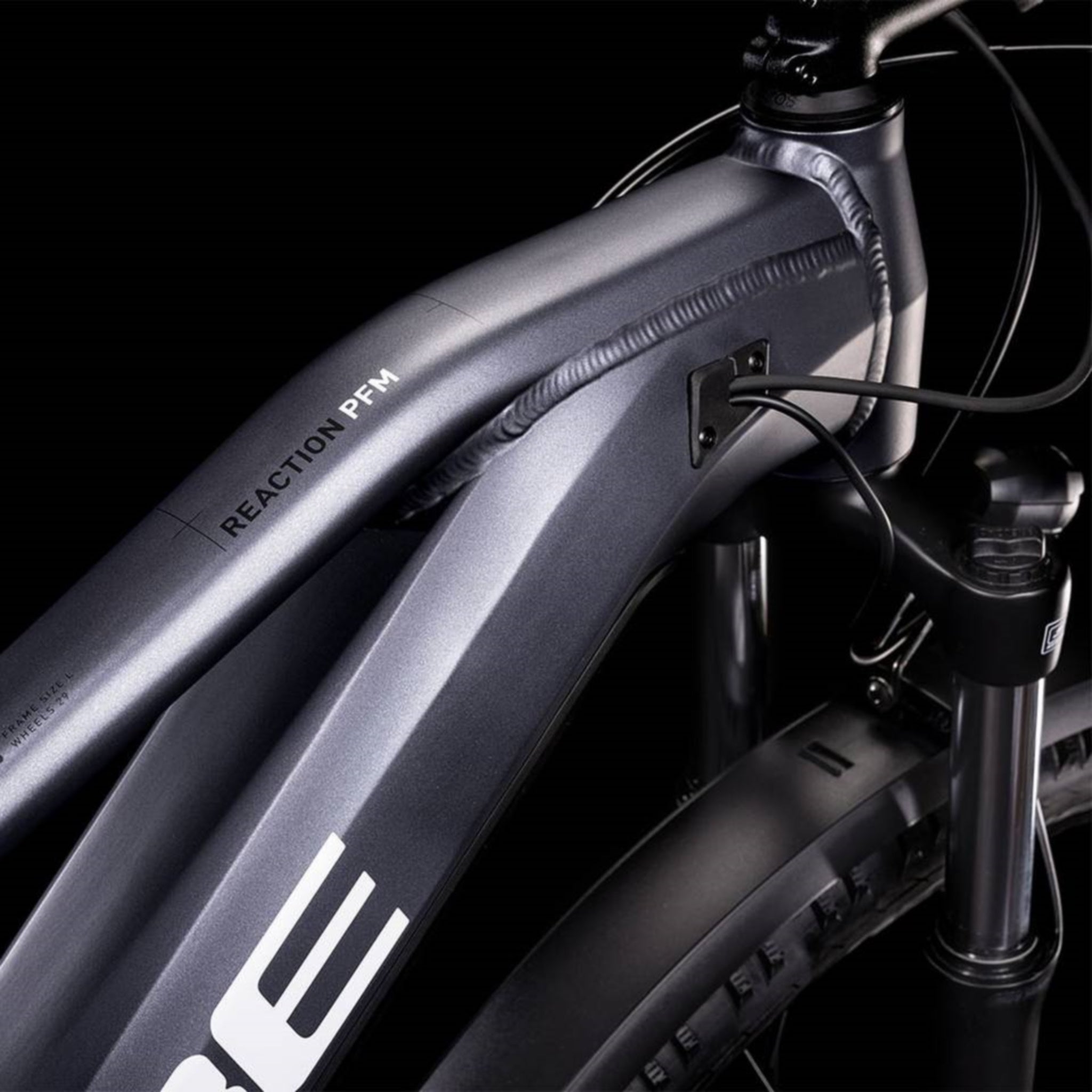 Cube Reaction Hybrid Performance 500 Allroad Electric Bike 504Wh Battery Metallic Grey 'n' White