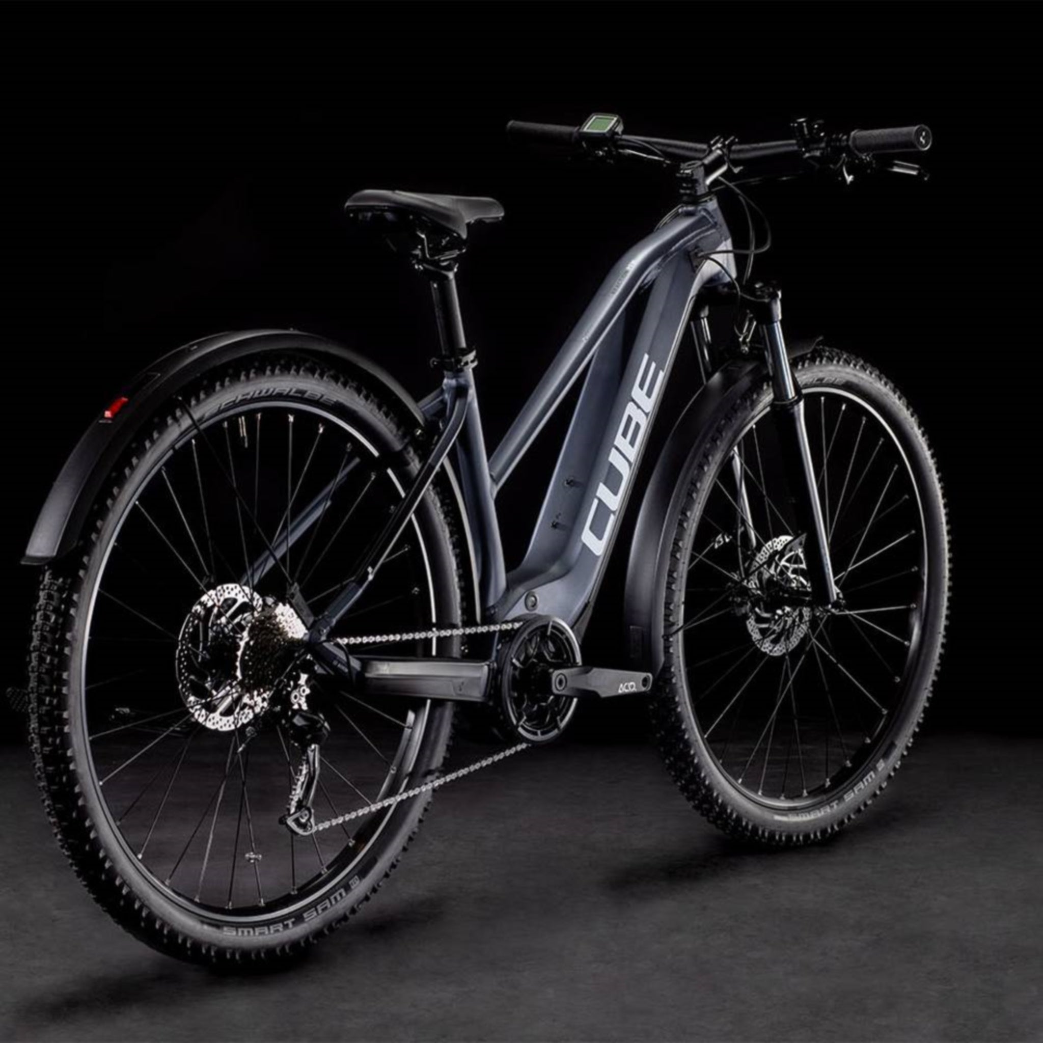 Cube Reaction Hybrid Performance 500 Allroad Electric Bike 504Wh Battery Metallic Grey 'n' White Trapeze
