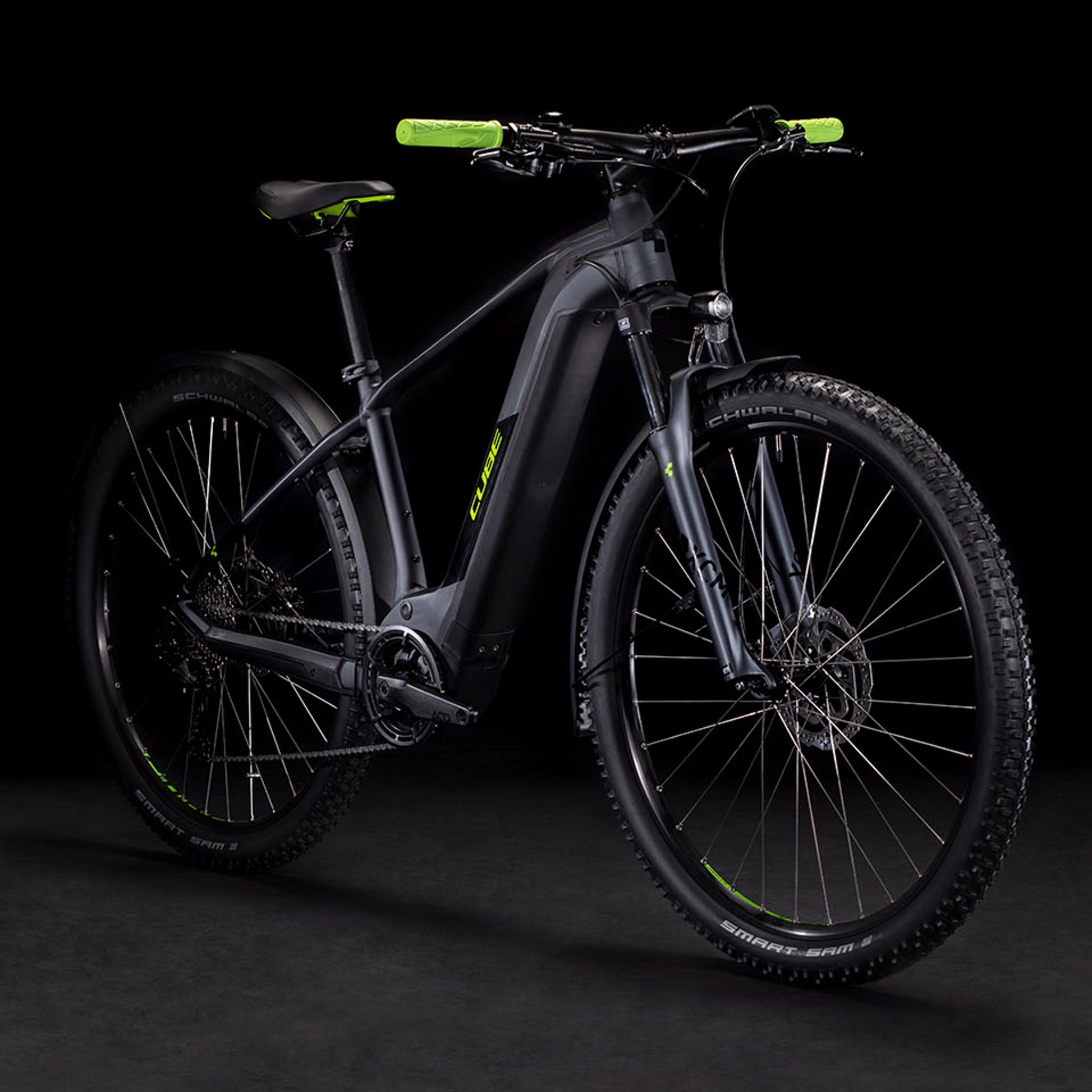 Cube Reaction Hybrid Performance Allroad Electric Bike 500wh Battery Iridium 'n' Green
