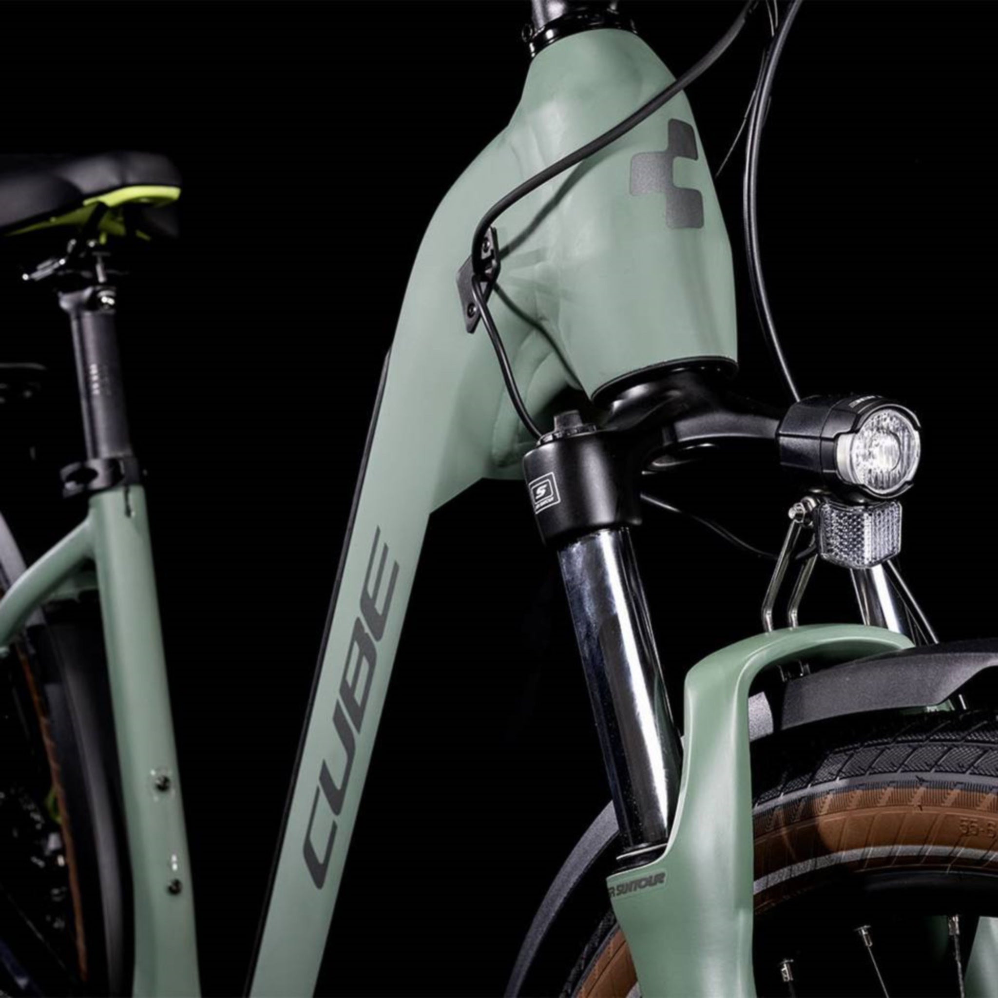 Cube Touring Hybrid One 500 Electric Bike Trapeze Green 'n' Sharp Green 504Wh Battery