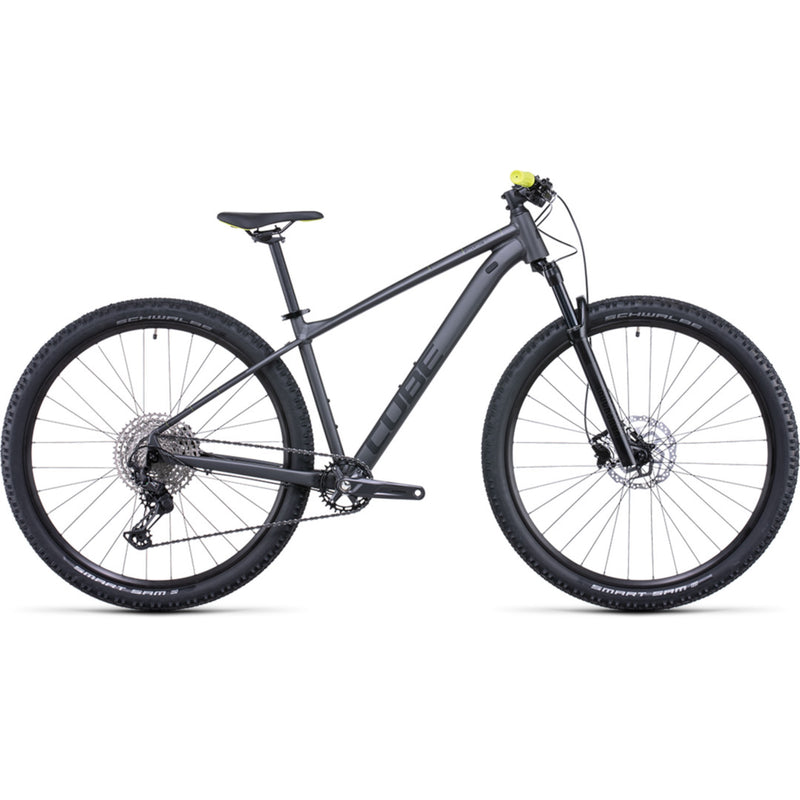 Cube Attention SL Hardtail Mountain Bike Grey 'n' Lime