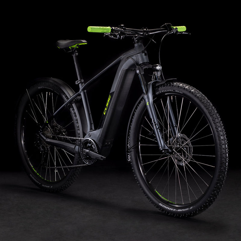 Cube Reaction Hybrid Performance Allroad Electric Bike 500wh Battery Iridium 'n' Green