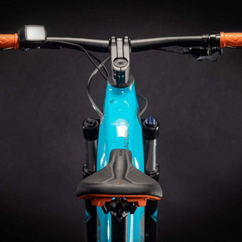 Cube Reaction Hybrid Pro Electric Bike 625wh Battery Petrol 'n' Orange