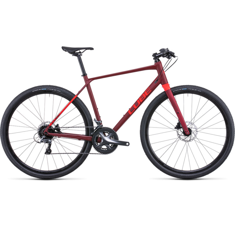 Cube SL Road Commuter/Trekking Bike Darkred 'n' Red