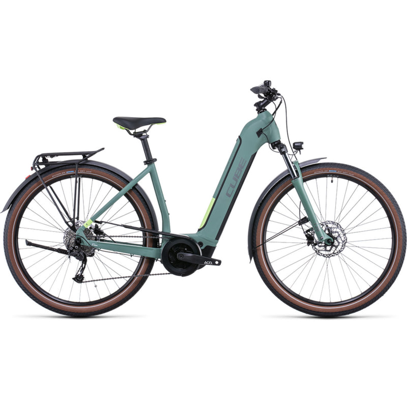 Cube Touring Hybrid One 500 Electric Bike Easy Entry Green 'n' Sharp Green 504Wh Battery