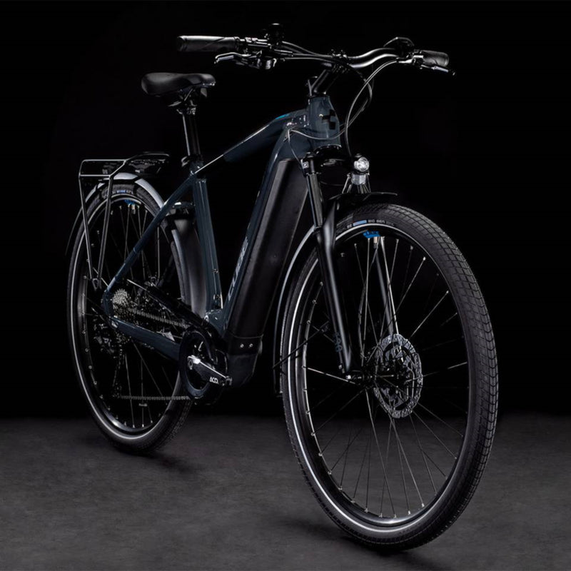 Cube Touring Hybrid One 500 Electric Bike Grey 'n' Blue 504Wh Battery