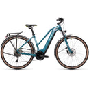 Cube Touring Hybrid One Trapeze Electric Bike 500wh Battery Blue 'n' Green