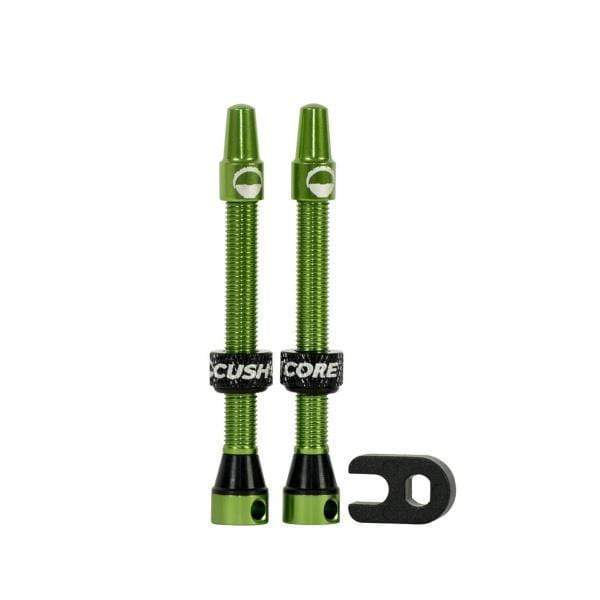 CushCore 55mm Tubeless Presta Valve Set Green