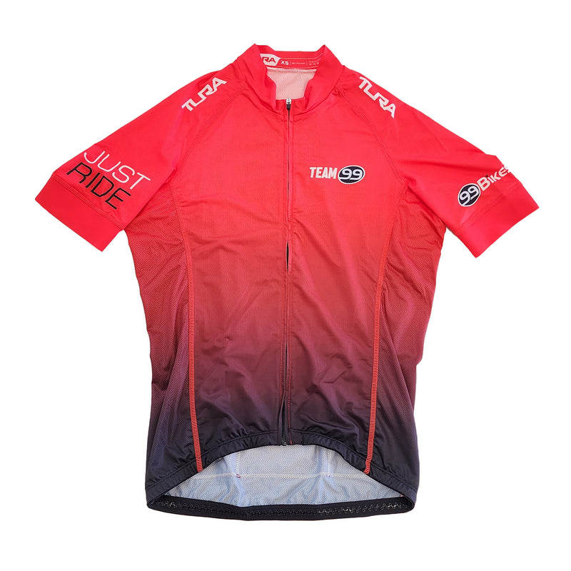 99 Bikes Road Short Sleeve Jersey Zipped Red