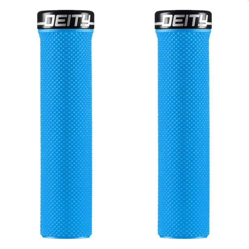 Deity Slimfit Lock-On Grips Blue with Black Clamp
