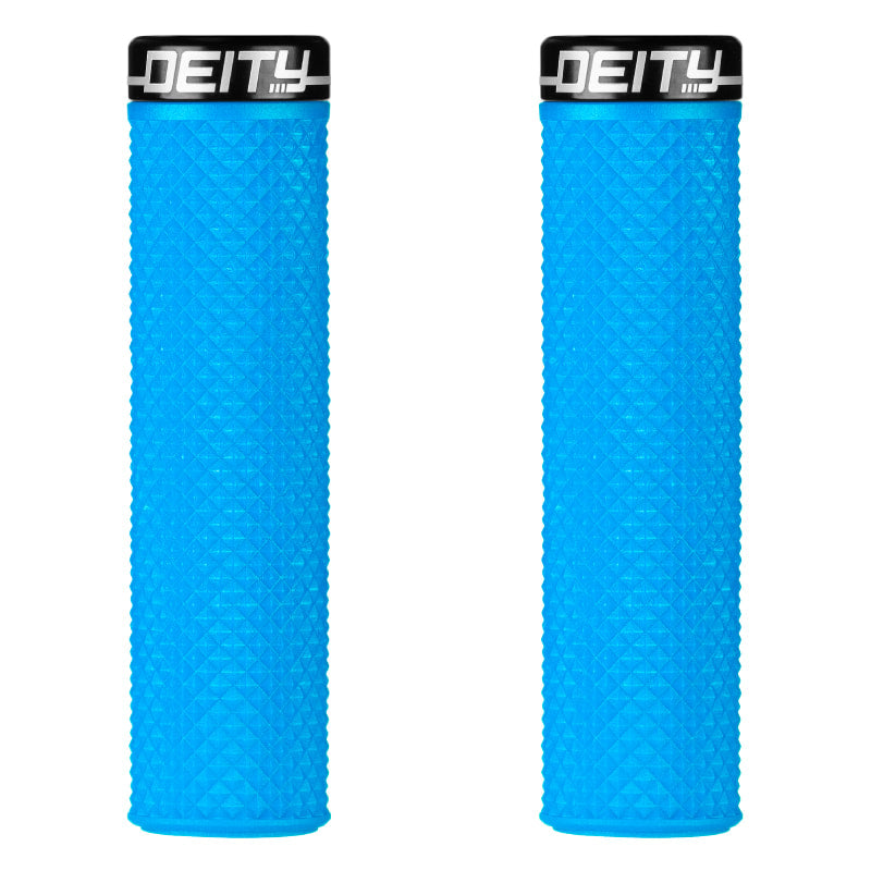 Deity Supracush Grips Blue with Black Clamp