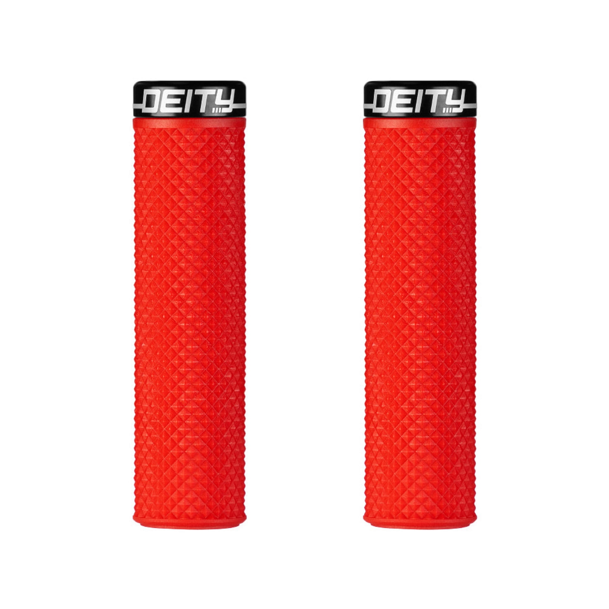 Deity Supracush Grips Red with Black Clamp