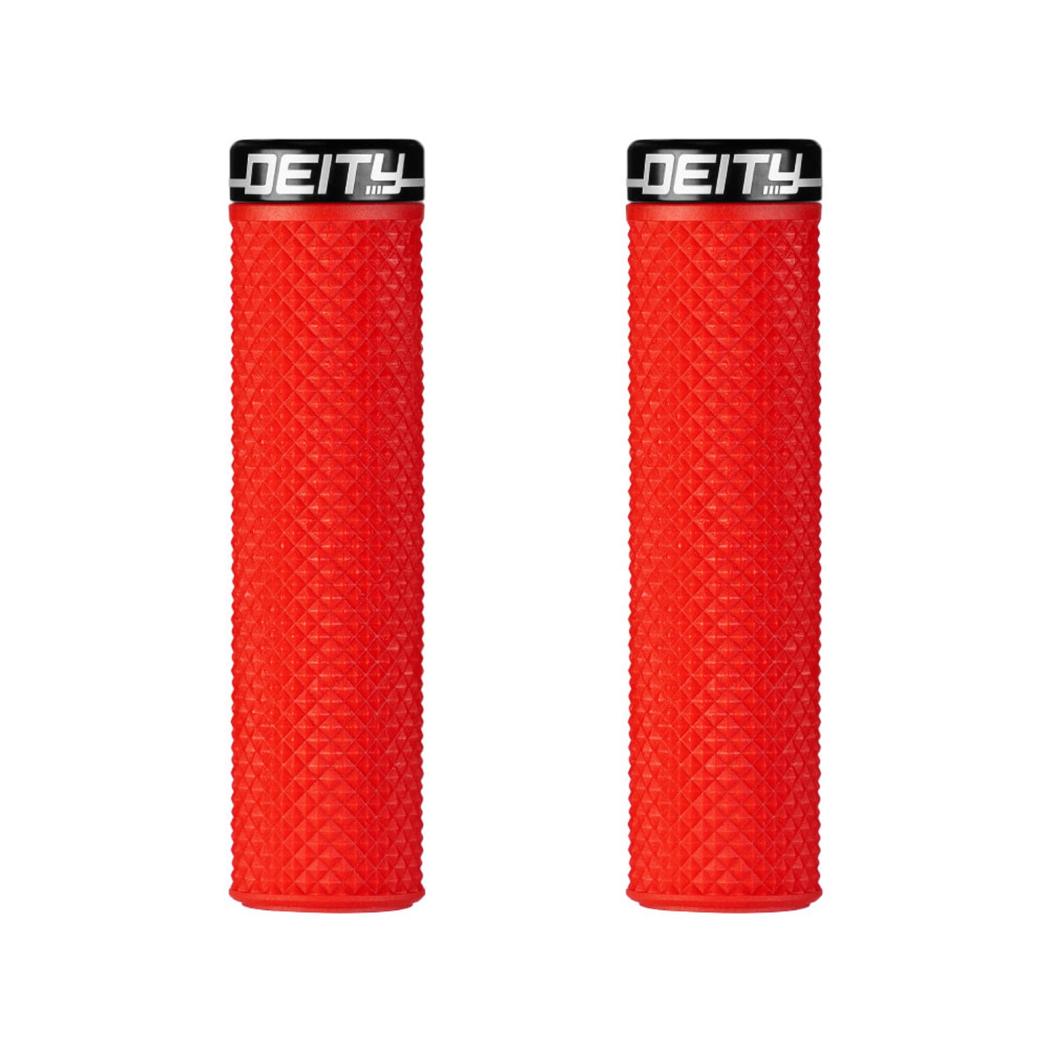 Deity Supracush Grips Red with Black Clamp