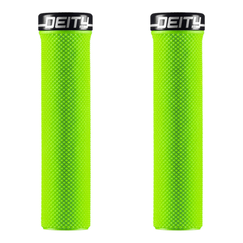 Deity Slimfit Lock-On Grips Green with Black Clamp