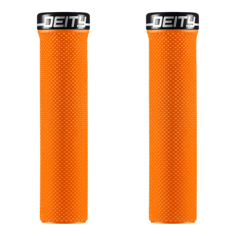 Deity Slimfit Lock-On Grips Orange with Black Clamp
