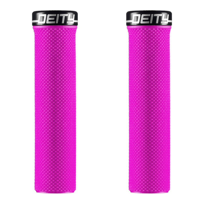 Deity Slimfit Lock-On Grips Pink with Black Clamp