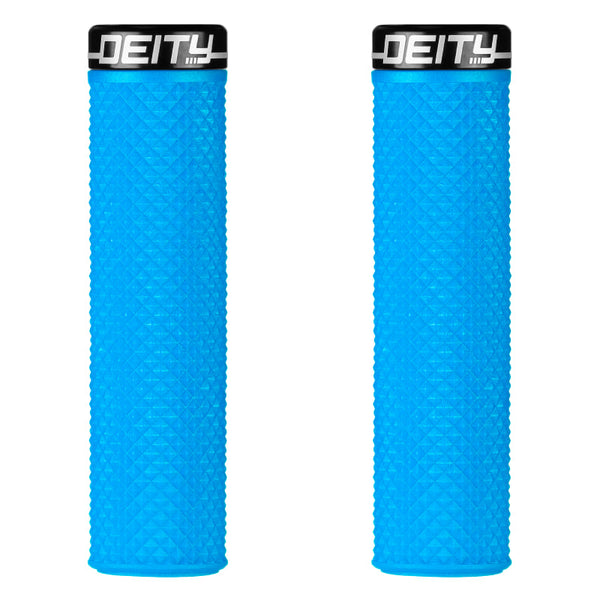 Deity Supracush Grips Blue with Black Clamp