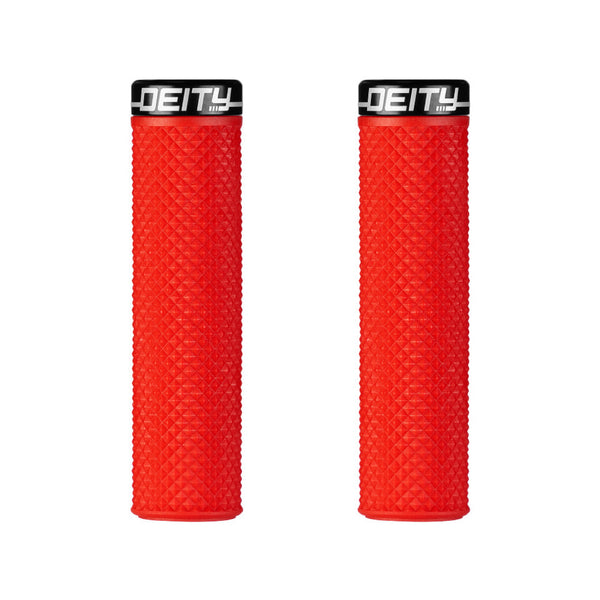 Deity Supracush Grips Red with Black Clamp