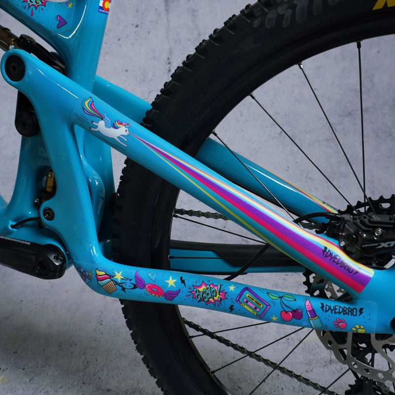 Dyedbro Bike Frame Protection - Unicorn