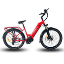 E-Trax MTS ST Electric Bike 672wh Battery Red